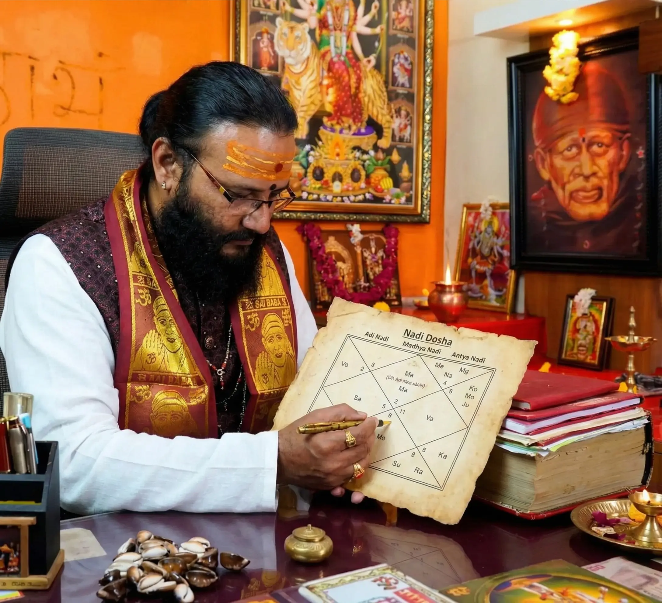Pandit DS Joshi Nadi Dosha Marriage Chart Analysis – Accurate Astrologer Banashankari